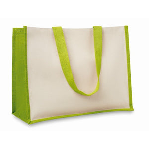 CAMPO DE FIORI - Lime - BORSE E VIAGGIO - Midocean - Bags & Travel, Shopper In Juta E Canvas Mo8967, Shopping Bag