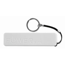 Carica l&#39;immagine nel visualizzatore di Gallery, POWER MATE - bianco - UFFICIO - Midocean - Office, Powerbanks, Slim Powerbank 2200 Mah Mo5001